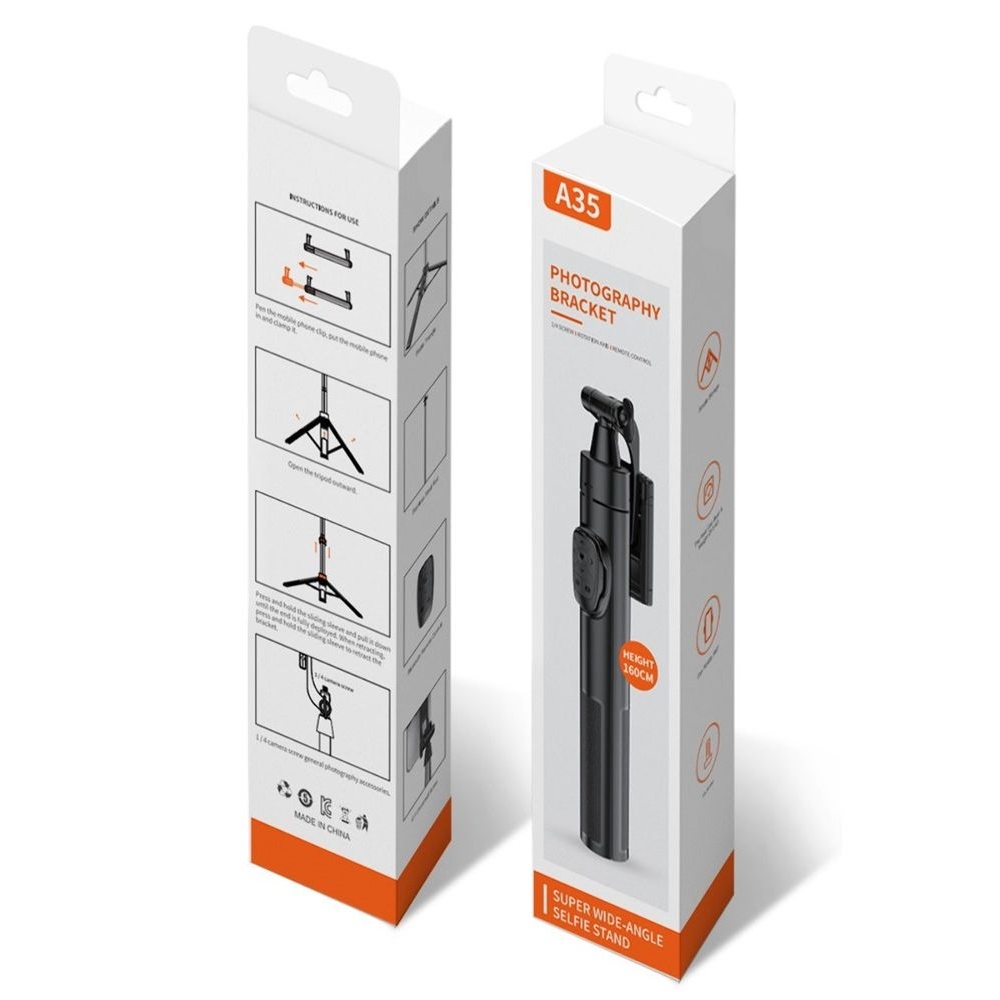 Штатив-трипод Adyss A35, с пультом, 1.5 м, чорний