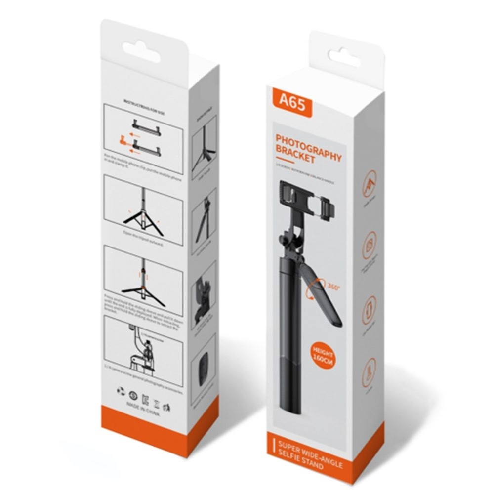 Штатив-трипод Adyss A65, с пультом, 1.5 м, чорний