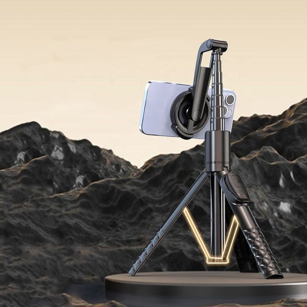 Штатив-трипод Adyss A67P-C, с пультом и магнитным держателем, 1.3 м, чорний