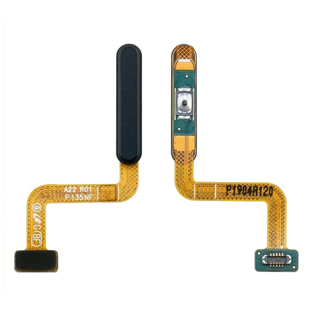 Шлейф Samsung SM-A225 Galaxy A22, кнопки включения, для сканера отпечатка пальца (Touch ID), чорний, Original (PRC)