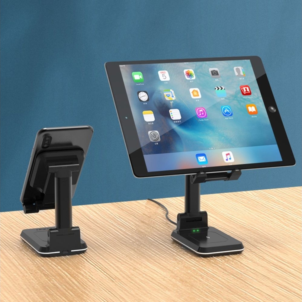 Беспроводная док-станция 3в1 T6 3in1 15W+15W, черная