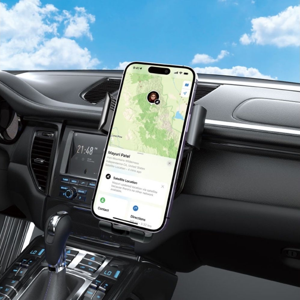 Автодержатель X15 15W, чорний с функцией беспроводной зарядки