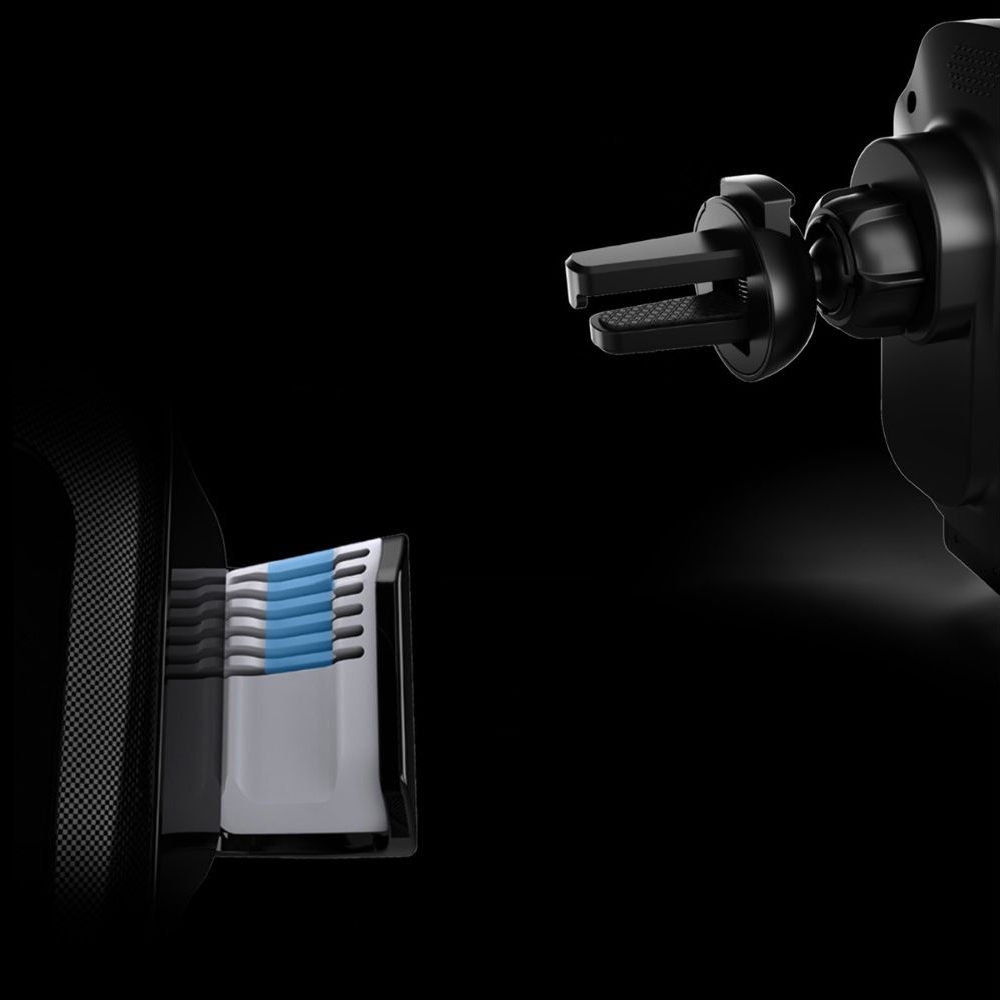 Автодержатель X15 15W, чорний с функцией беспроводной зарядки