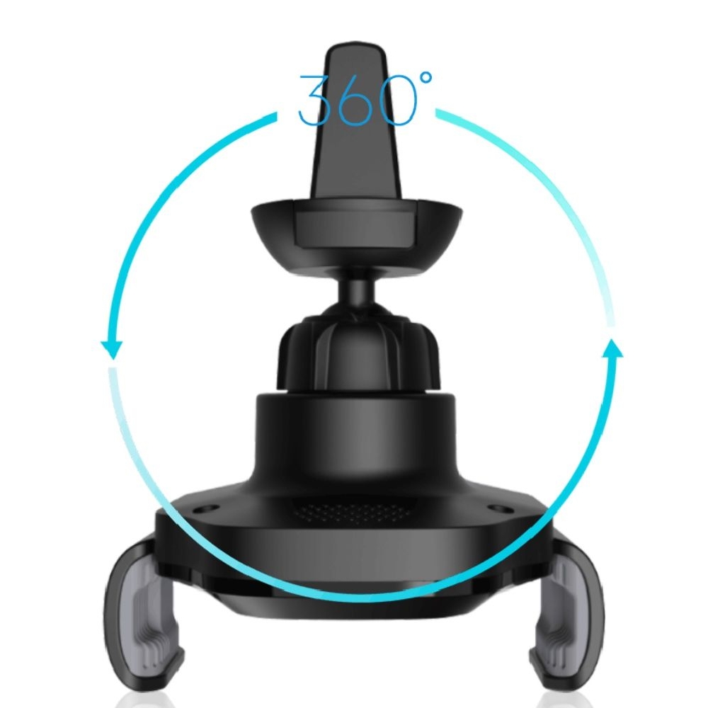 Автодержатель X15 15W, чорний с функцией беспроводной зарядки