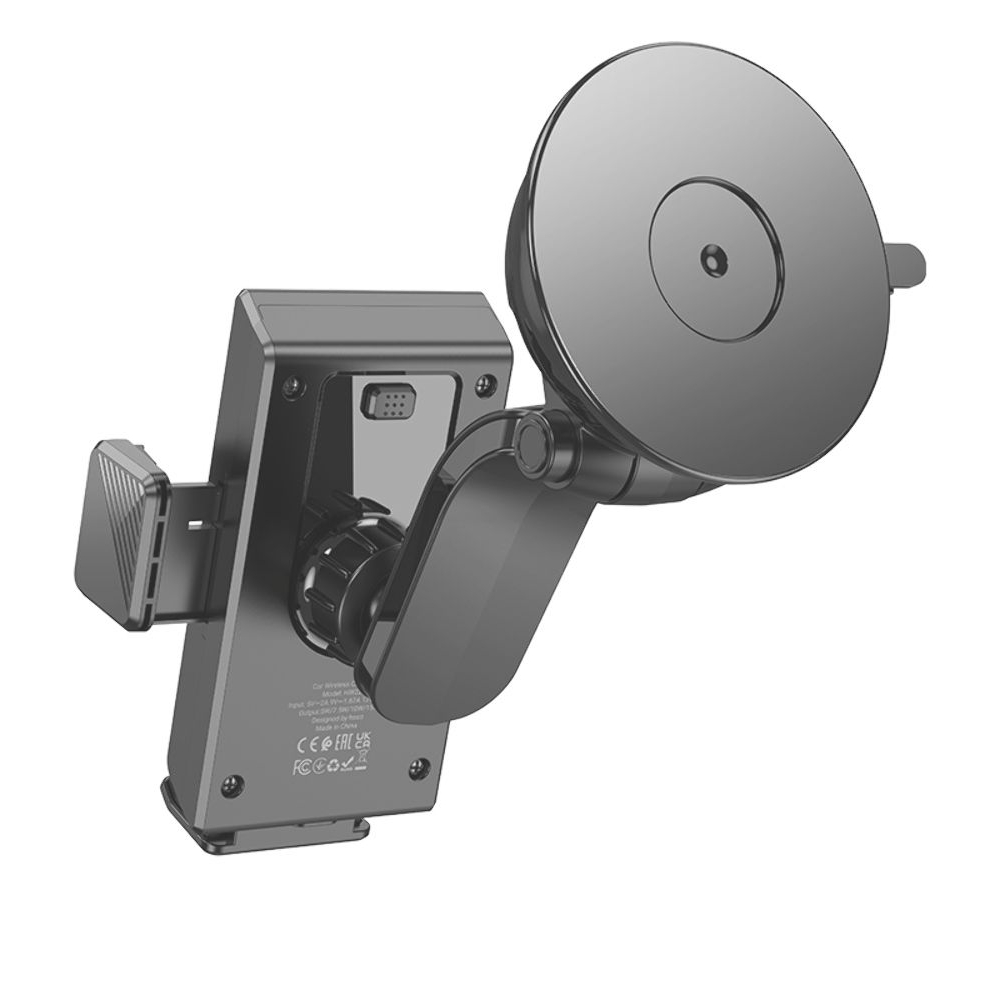 Автодержатель Hoco HW22 с функцией беспроводной зарядки, чорний