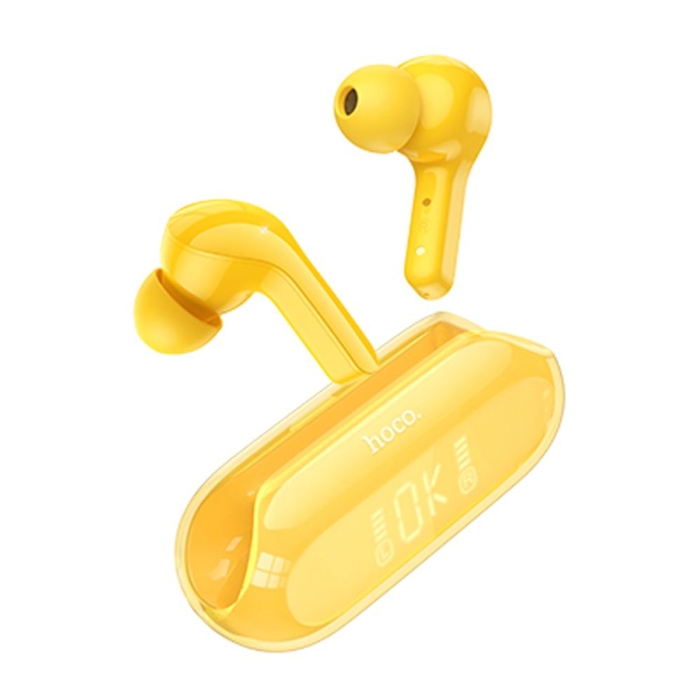 Наушники беспроводные вакуумные Hoco EW39 TWS yellow