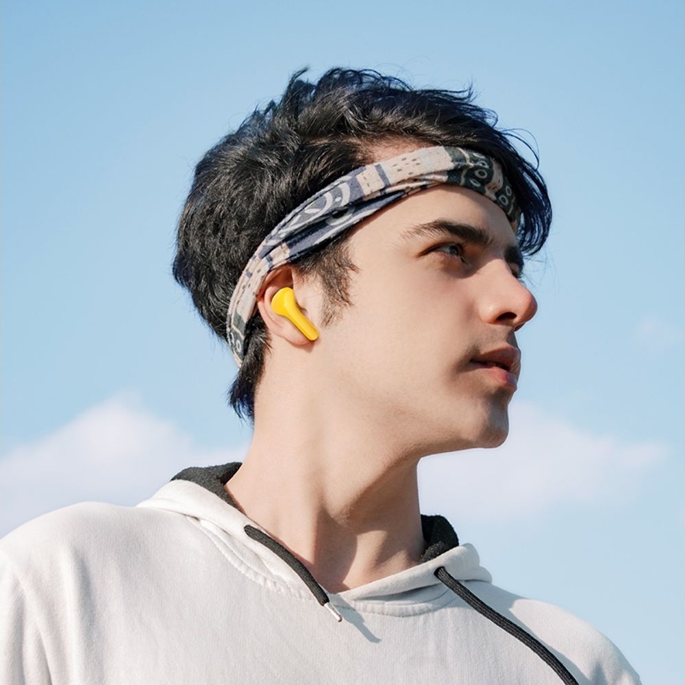 Наушники беспроводные вакуумные Hoco EW39 TWS yellow