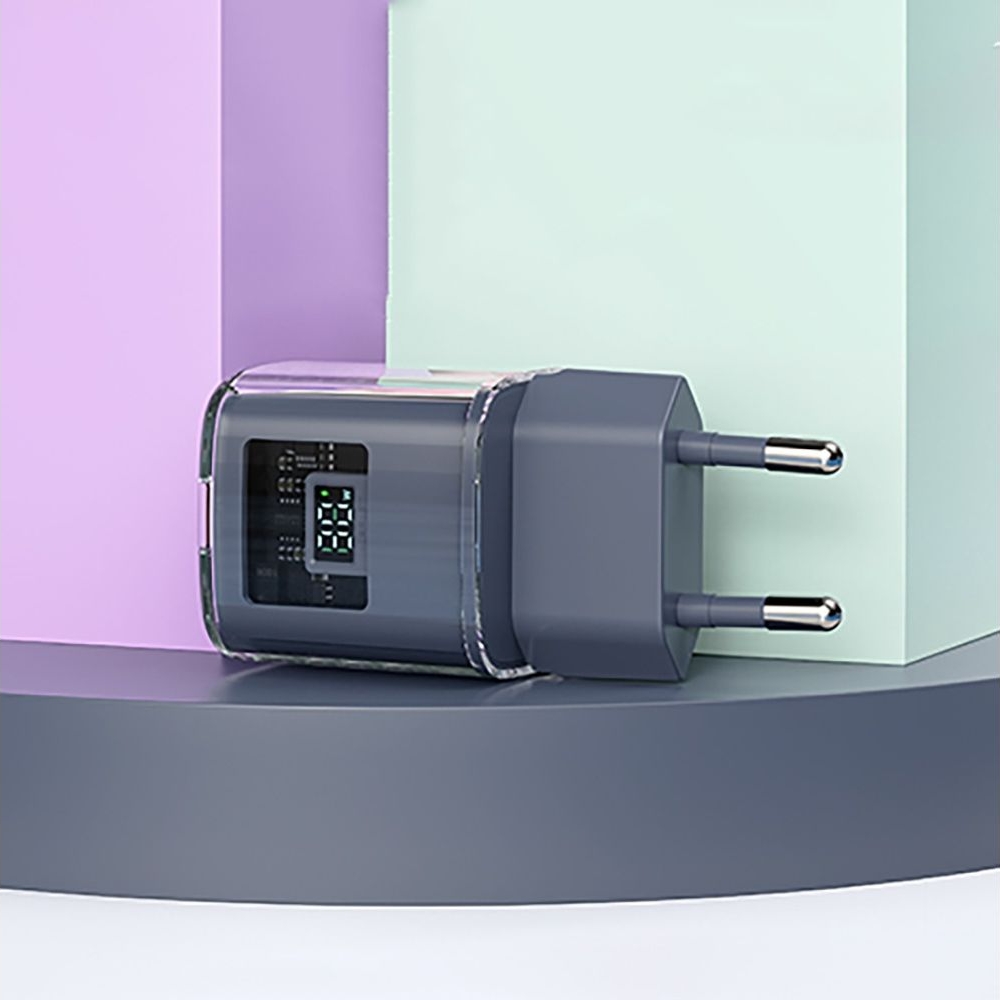 Сетевое зарядное устройство Acefast A53, Type-C , Power Delivery (30 Вт), серое