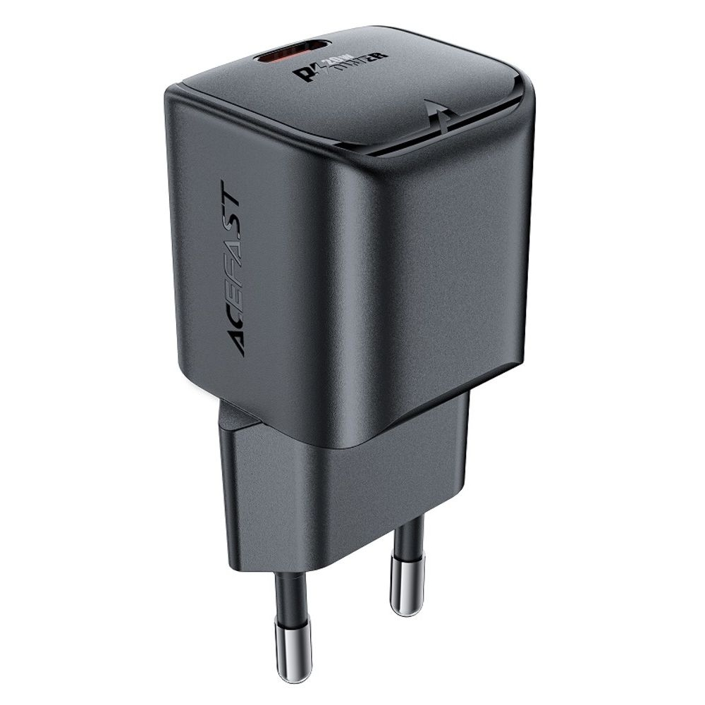 Сетевое зарядное устройство Acefast A73 mini Type-C, Power Delivery (20 Вт), GaN, черное