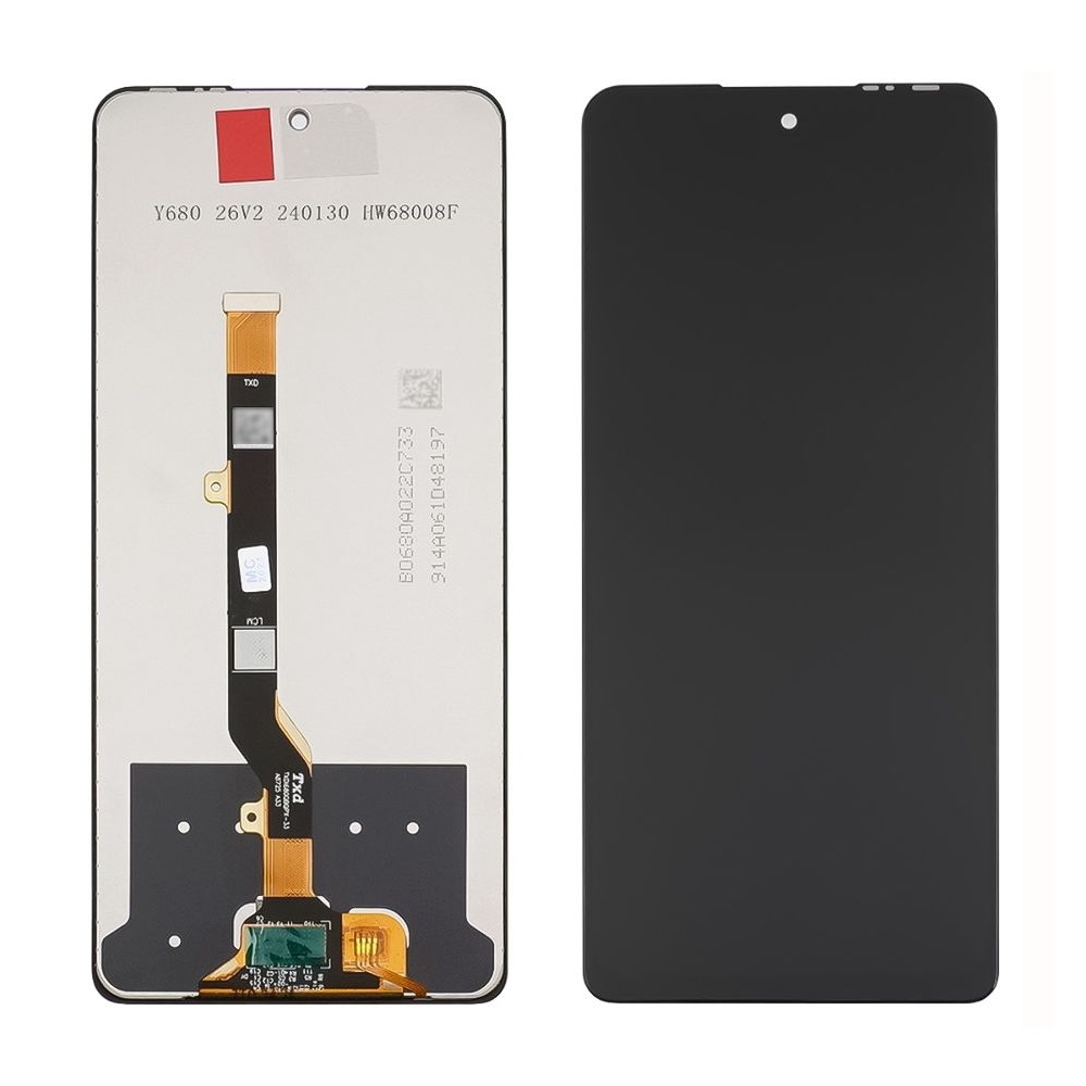 Дисплей Tecno Spark 20 Pro, KJ6, чорний | з тачскріном | High Copy | дисплейный модуль, экран