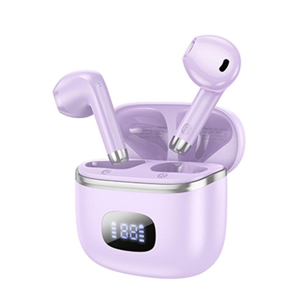 Наушники беспроводные вкладыши Hoco EQ1 TWS purple