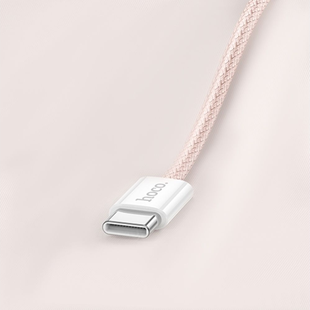 Кабель Hoco X104 Type-C на Type-C PD 60W 1m pink