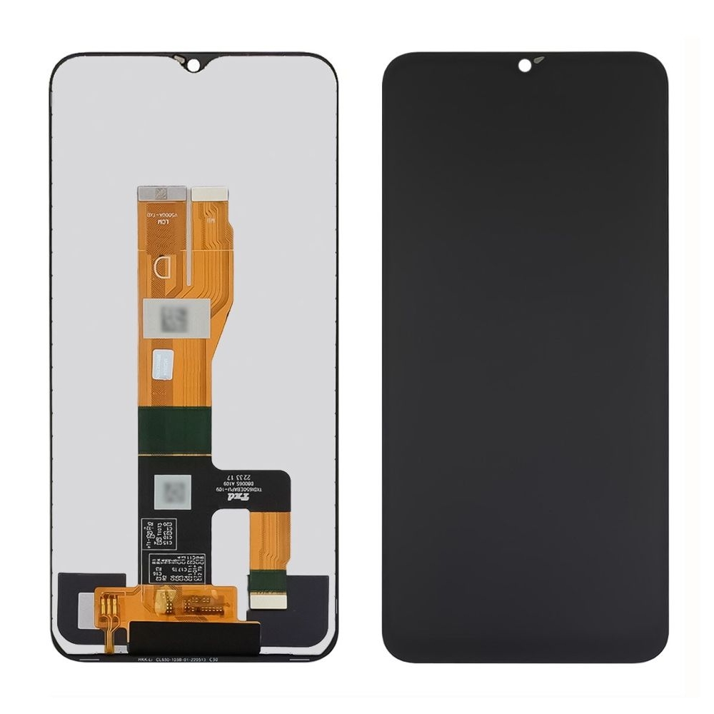 Дисплей Realme C30S, RMX3690, чорний | з тачскріном | Original (PRC), Service Pack | дисплейный модуль, экран