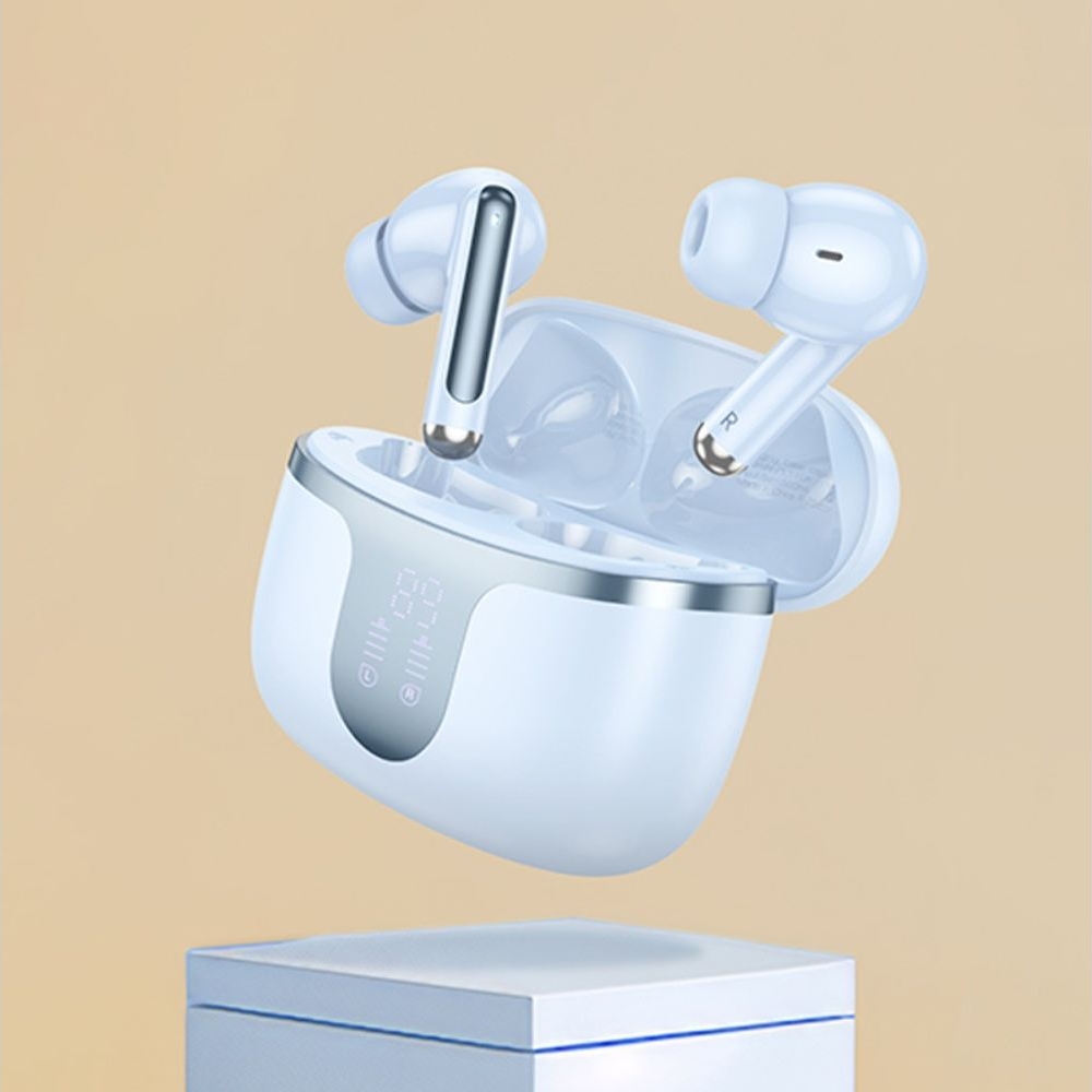 Наушники беспроводные вакуумные Hoco EQ10 TWS, синие