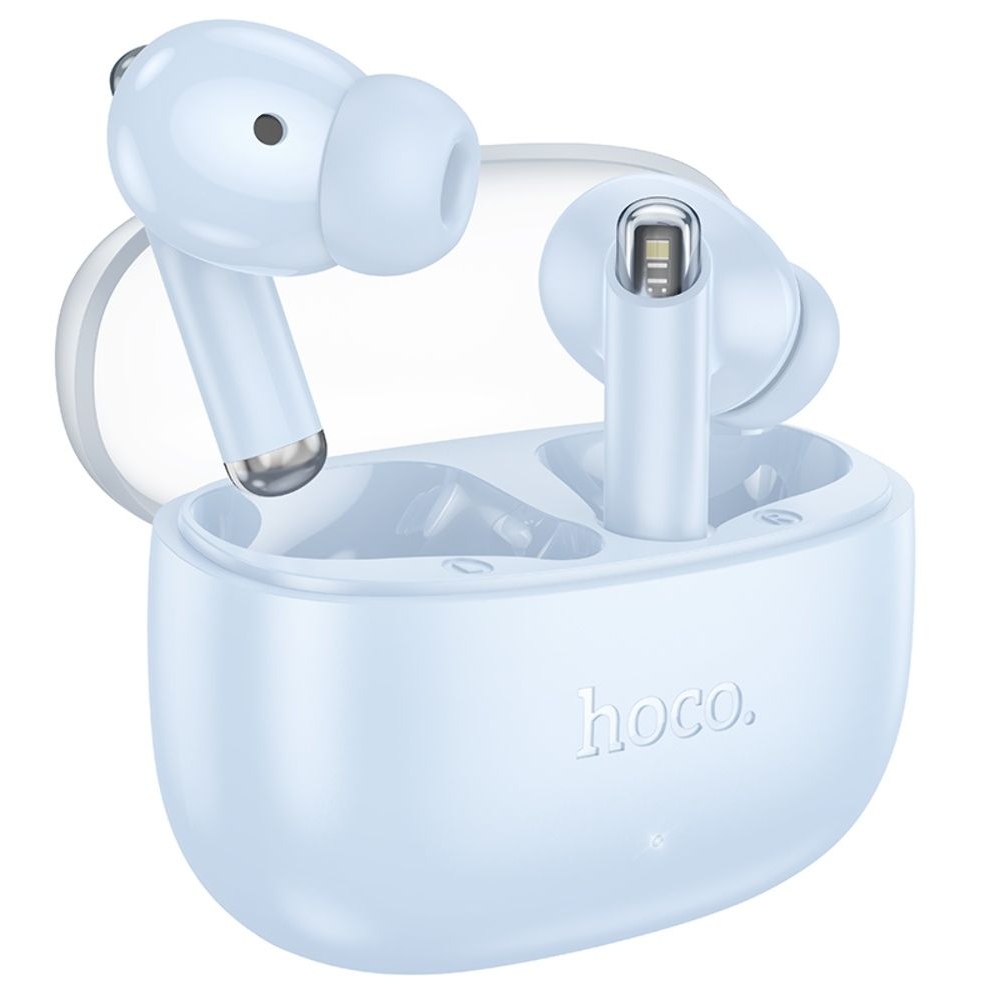 Наушники беспроводные вакуумные Hoco EQ12 TWS, синие
