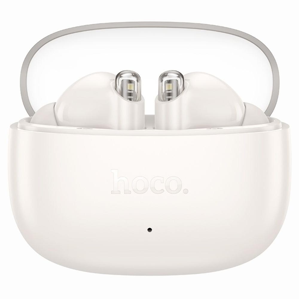 Наушники беспроводные вакуумные Hoco EQ12 TWS milky, белые