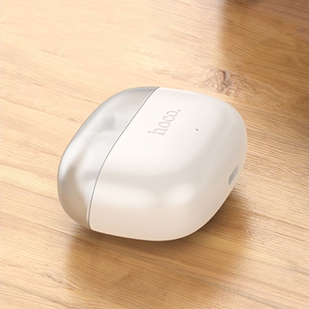 Наушники беспроводные вакуумные Hoco EQ12 TWS milky, белые