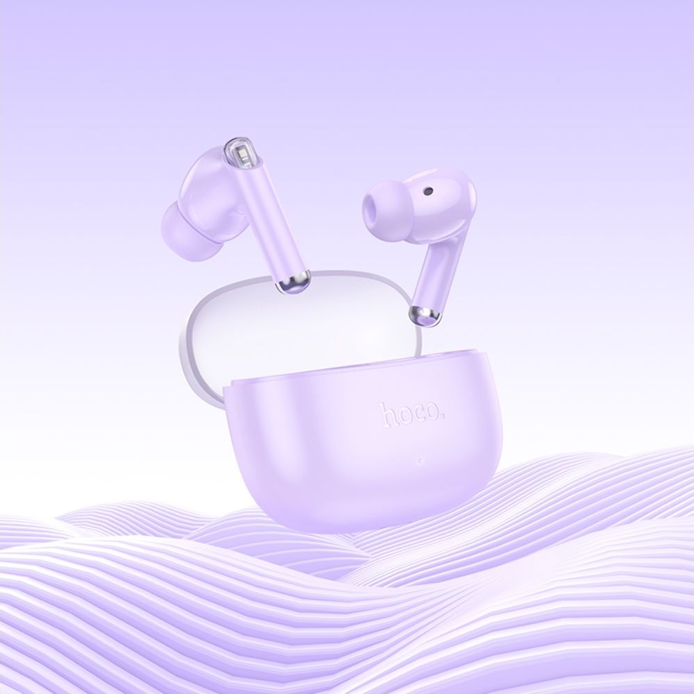 Наушники беспроводные вакуумные Hoco EQ12 TWS purple