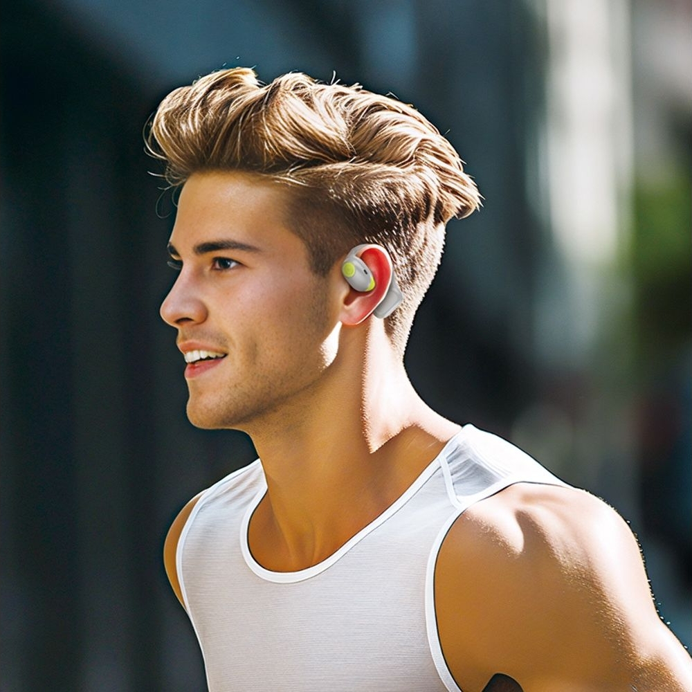 Наушники беспроводные открытые Hoco EA1 TWS, серые