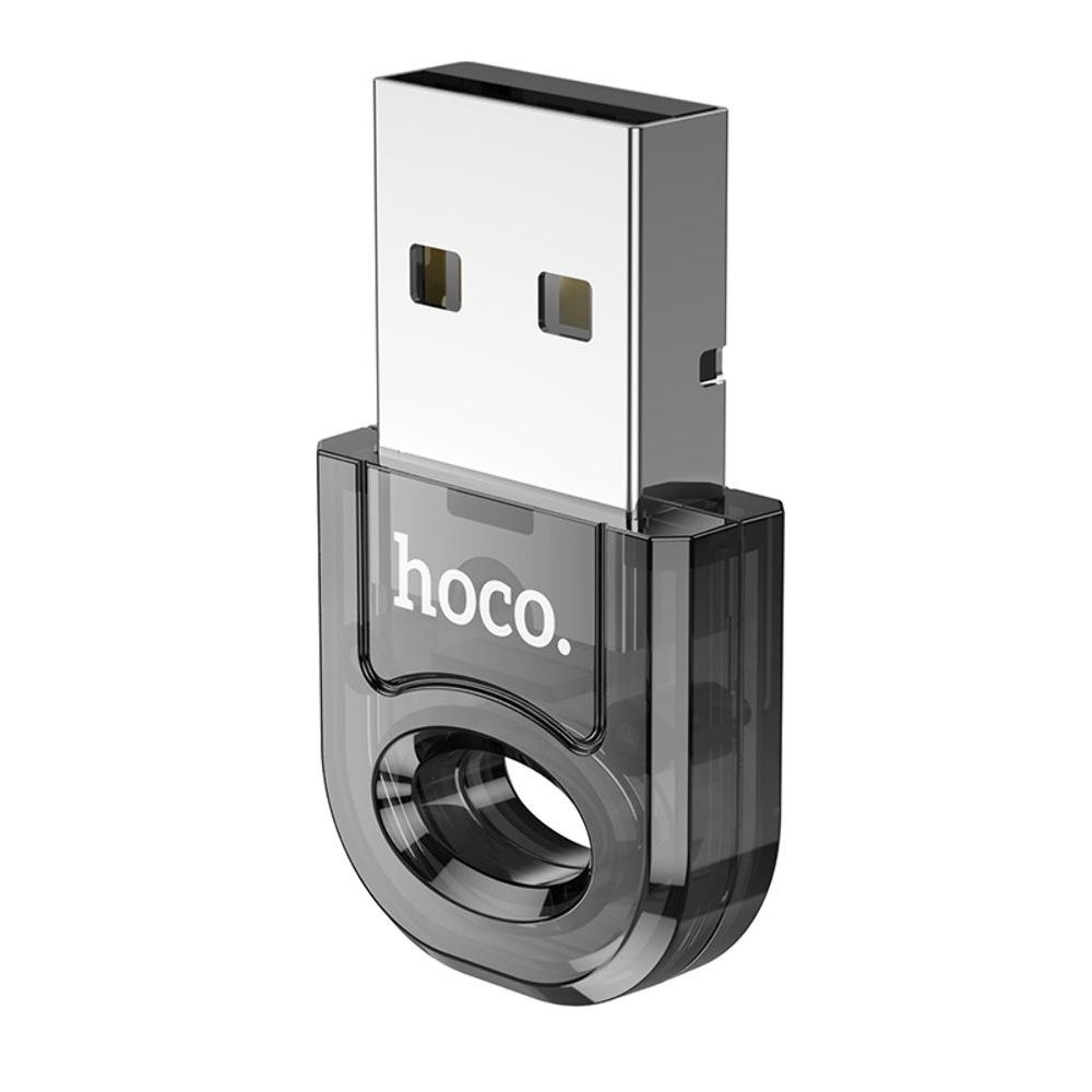 Адаптер переходник Hoco UA28 USB to, Bluetooth transparent, чорний