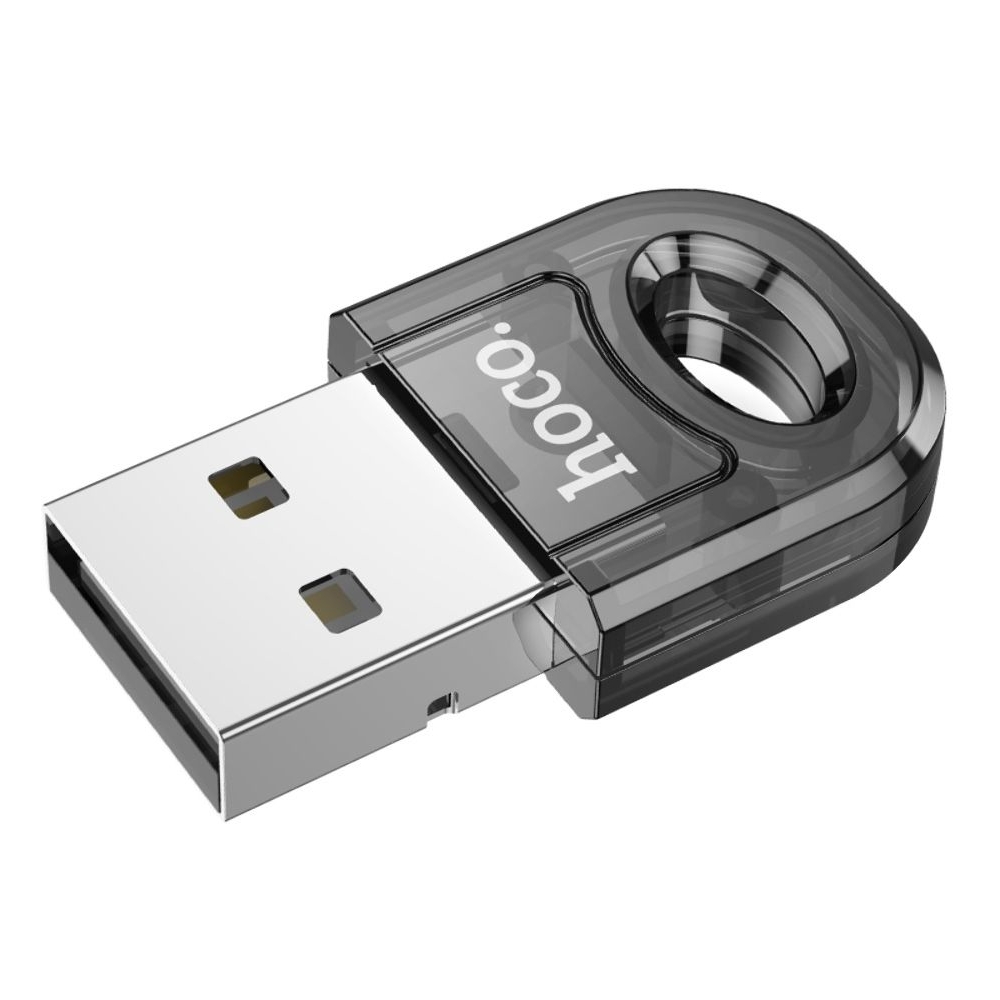 Адаптер переходник Hoco UA28 USB to, Bluetooth transparent, чорний