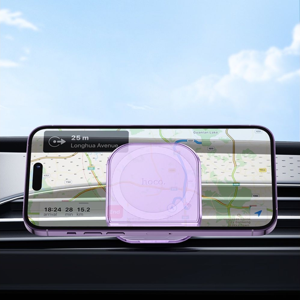 Автодержатель Hoco H42, магнитный romantic purple