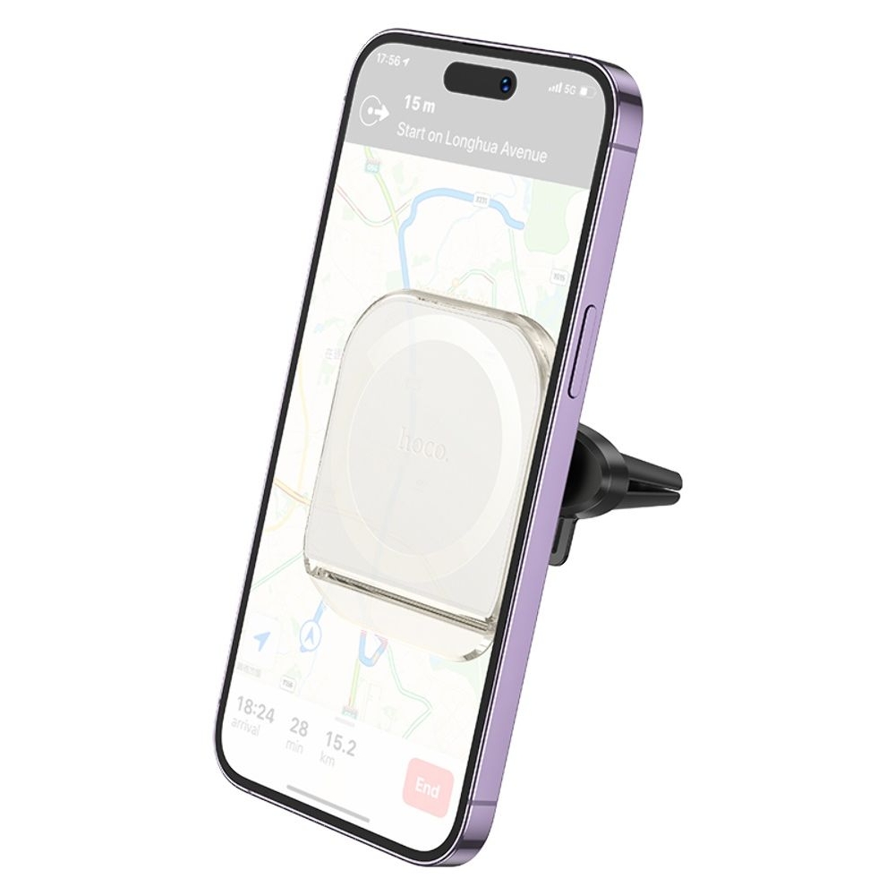 Автодержатель Hoco H42, магнитный, білий