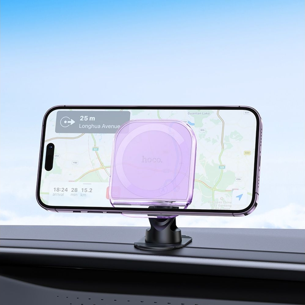 Автодержатель Hoco H43, магнитный romantic purple