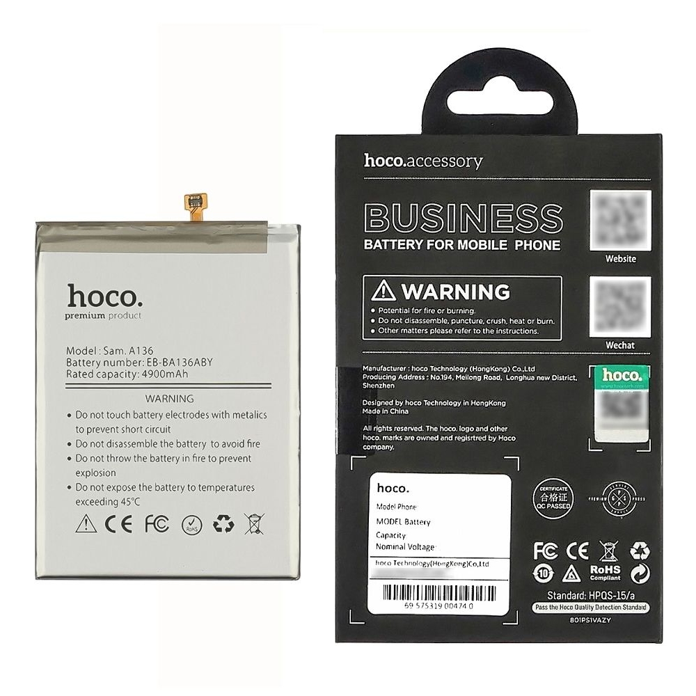 Акумулятор Samsung SM-A136 Galaxy A13 5G, SM-M135 Galaxy M13, EB-BA136ABY, Hoco | 3-12 міс. гарантії | АКБ, батарея, аккумулятор