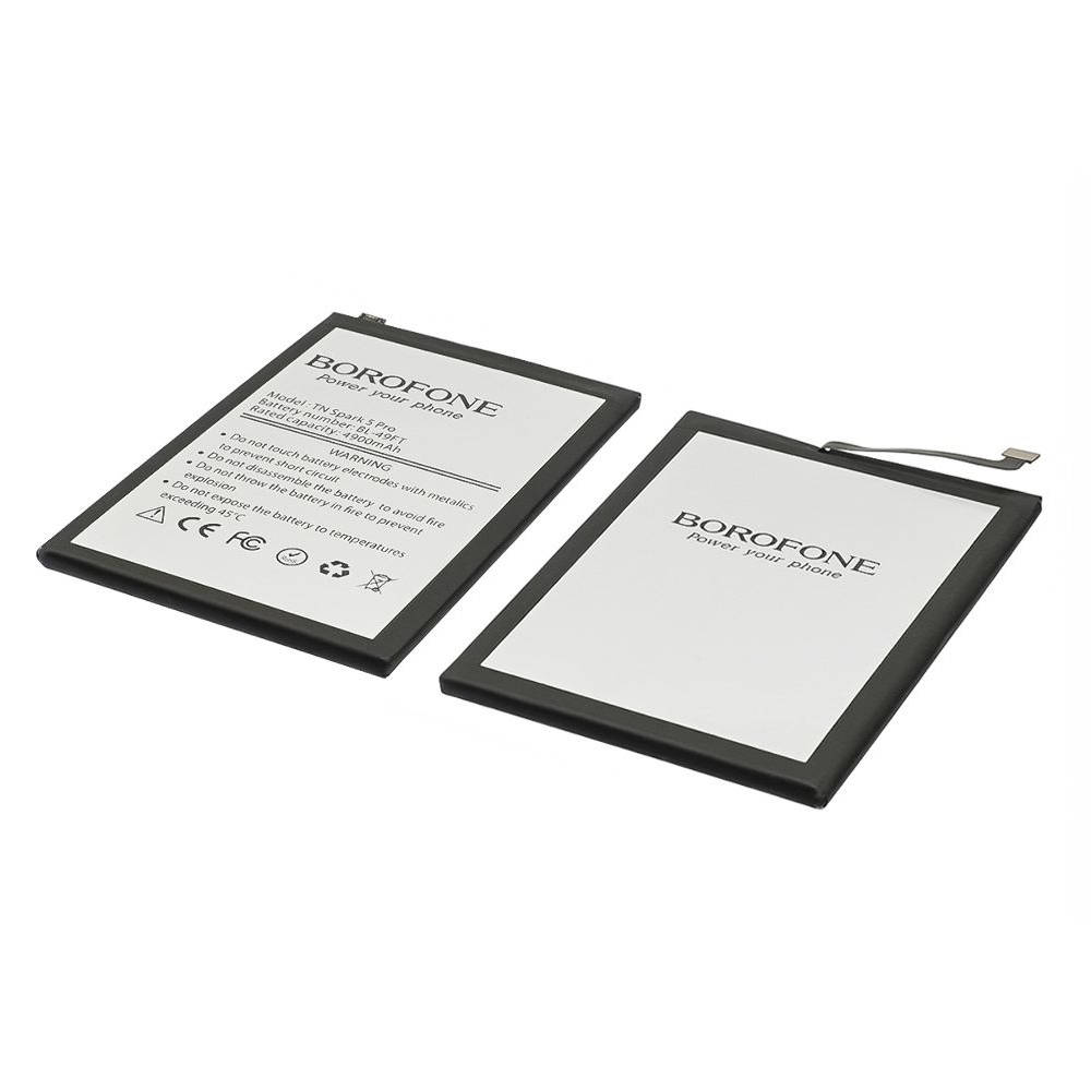 Акумулятор Tecno Camon 15, CD7, Pop 4, BC2, Pop 4 Pro, BC3, Pop 5 LTE, Spark 5 Pro, KD7, Spark 6 Go, KE5, KE5J, Spark 7, KF6n, Spark 7 Go, KF6m, Spark 8C, KG5k, KG5j, KG5n, MZ-Tecno KG5k, Borofone | 3-12 міс. гарантії | АКБ, батарея, аккумулятор