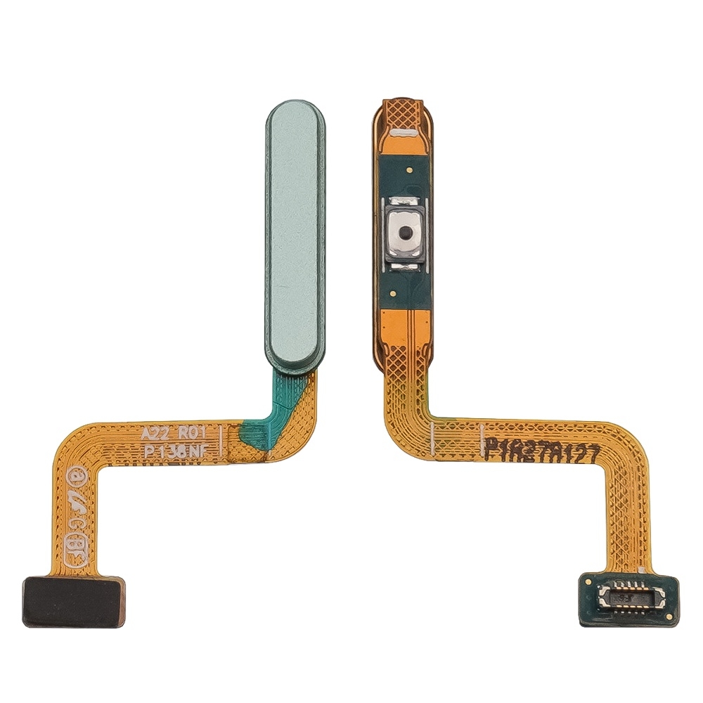 Шлейф Samsung SM-A225 Galaxy A22, кнопки включения, для сканера отпечатка пальца (Touch ID), зелений, Original (PRC)