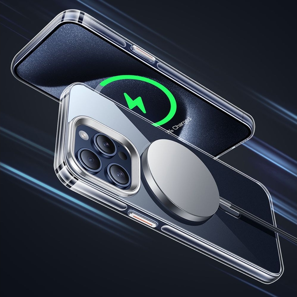 Чехол Hoco Amber AS3 c Mag Safe для Apple iPhone 15 Pro прозрачно-, чорний