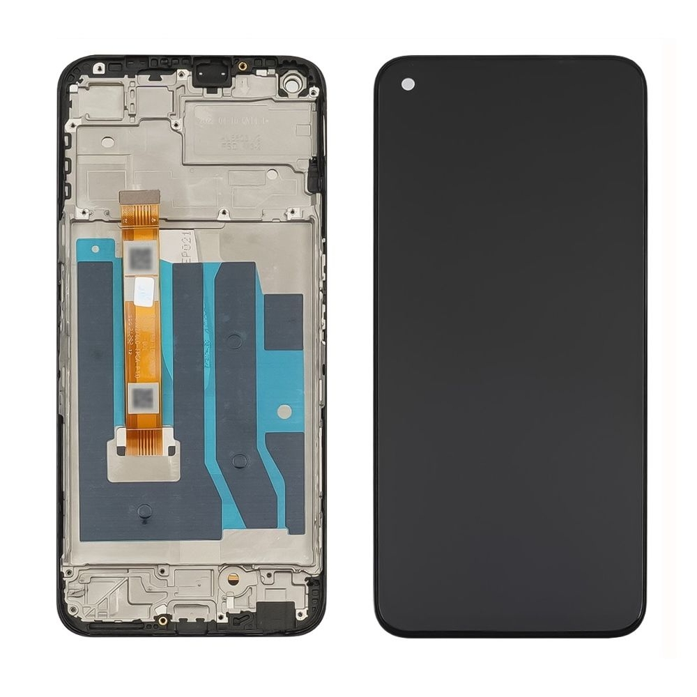 Дисплей Realme 8i, RMX3151, 9i, RMX3491, 9 Pro, RMX3471, RMX3472, Narzo 50, RMX3286, чорний | з тачскріном | в передній панелі | High Copy | дисплейный модуль, экран