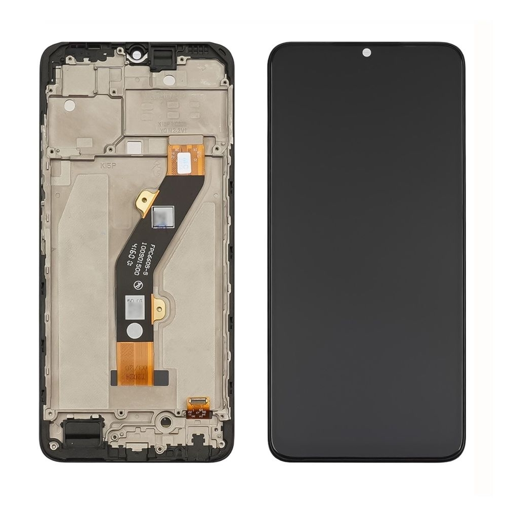 Дисплей Tecno Spark 10, KI5q, Spark 10C, KI5k, чорний | з тачскріном | в передній панелі | Original (PRC) | дисплейный модуль, экран