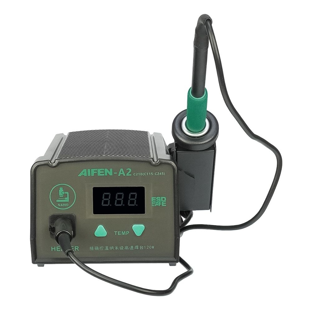 Паяльная станция прецизионная Aifen A2-210 (паяльник стандарта JBC 210, 120W, 100C - 450C)