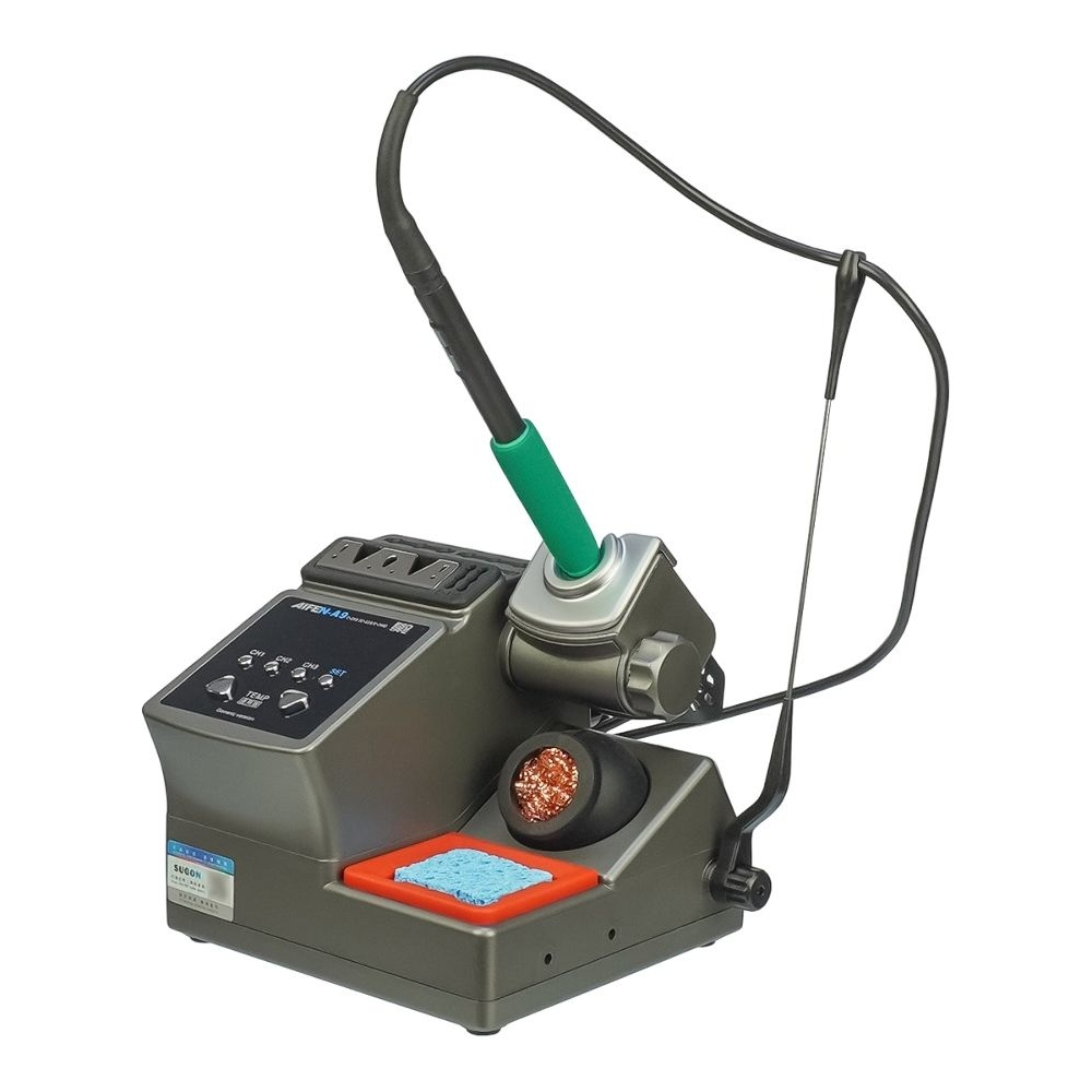 Паяльная станция прецизионная Aifen A9-210T, ручка с pегулировкой температуры, паяльник стандарта JBC 210, 3 канала памяти, 120 Вт, 100 - 450 C