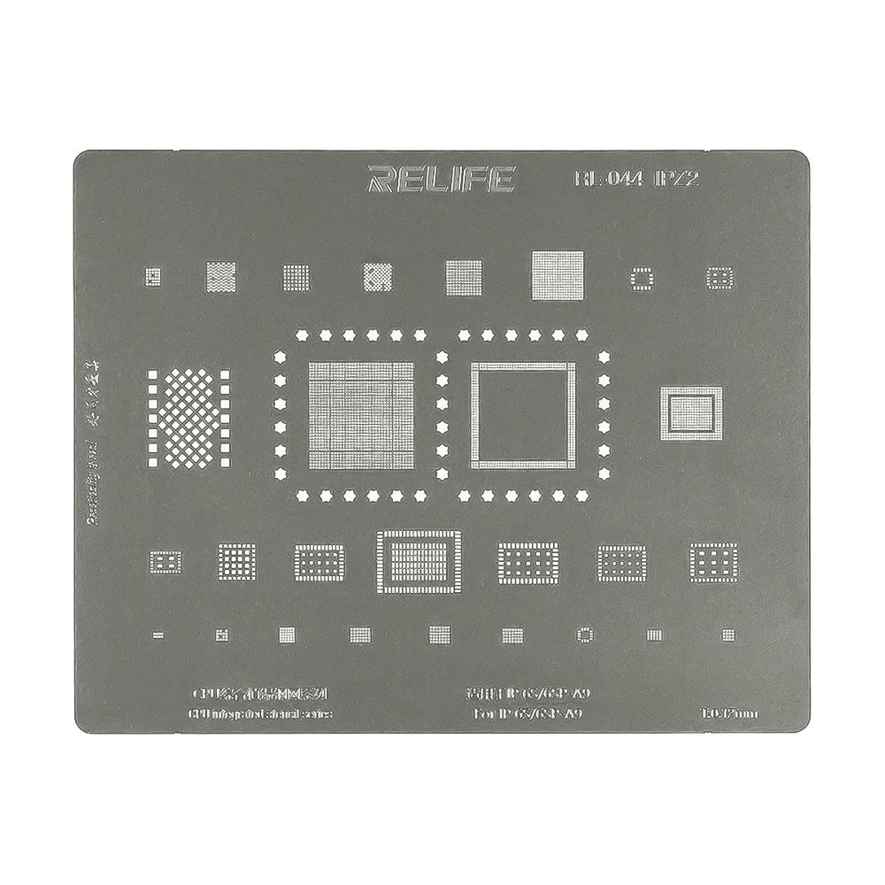 Трафарет BGA Relife RL-044 IPZ2 (A9) для iPhone 6S/6S Plus