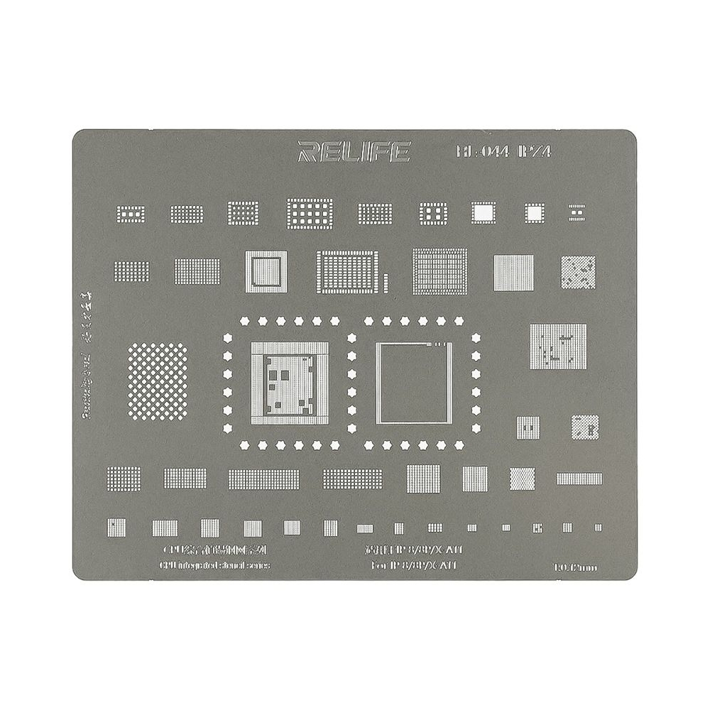Трафарет BGA Relife RL-044 IPZ4 (A11) для iPhone 8/ 8 Plus/ X