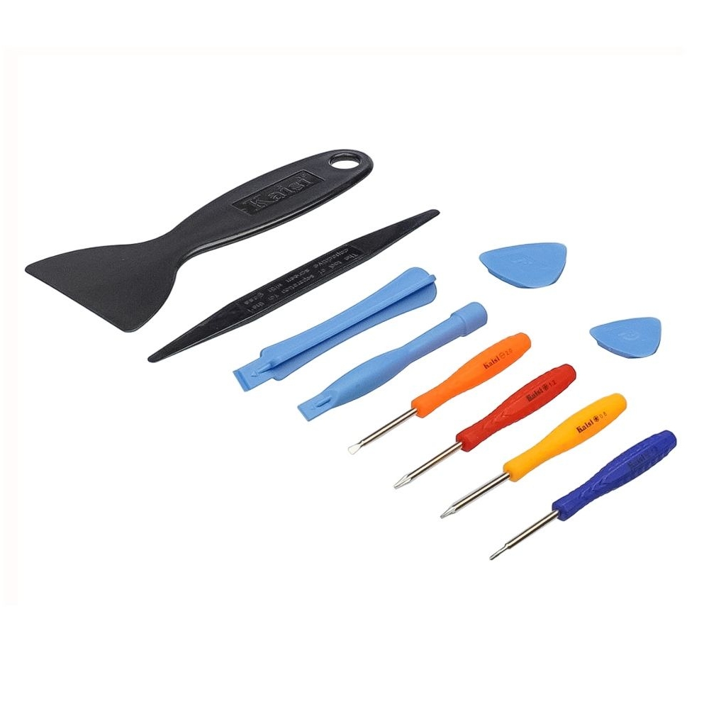 Набор инструментов Kaisi 1202 (отвёртки: +1.2, -2.0, *0.8, *1.2, шпателёк, 3 лопатки, 2 медиатора)