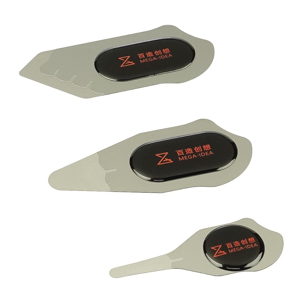 Набор металлических карт Mega-Idea Half-etching Prying Tool F/ G/ H, толщина 0.3 мм с тонкими наконечниками 0.16 мм