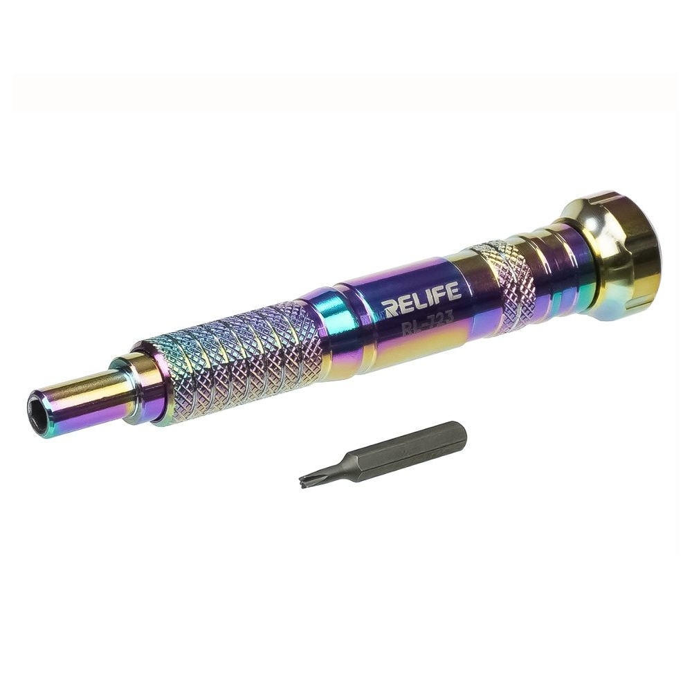 Набор отверток Relife RL-723 (ручка с фиксированным крутящим моментом (5кгс/см), биты:T1, +1.5, Y0.6, *0.8, Pinhead 2.5)