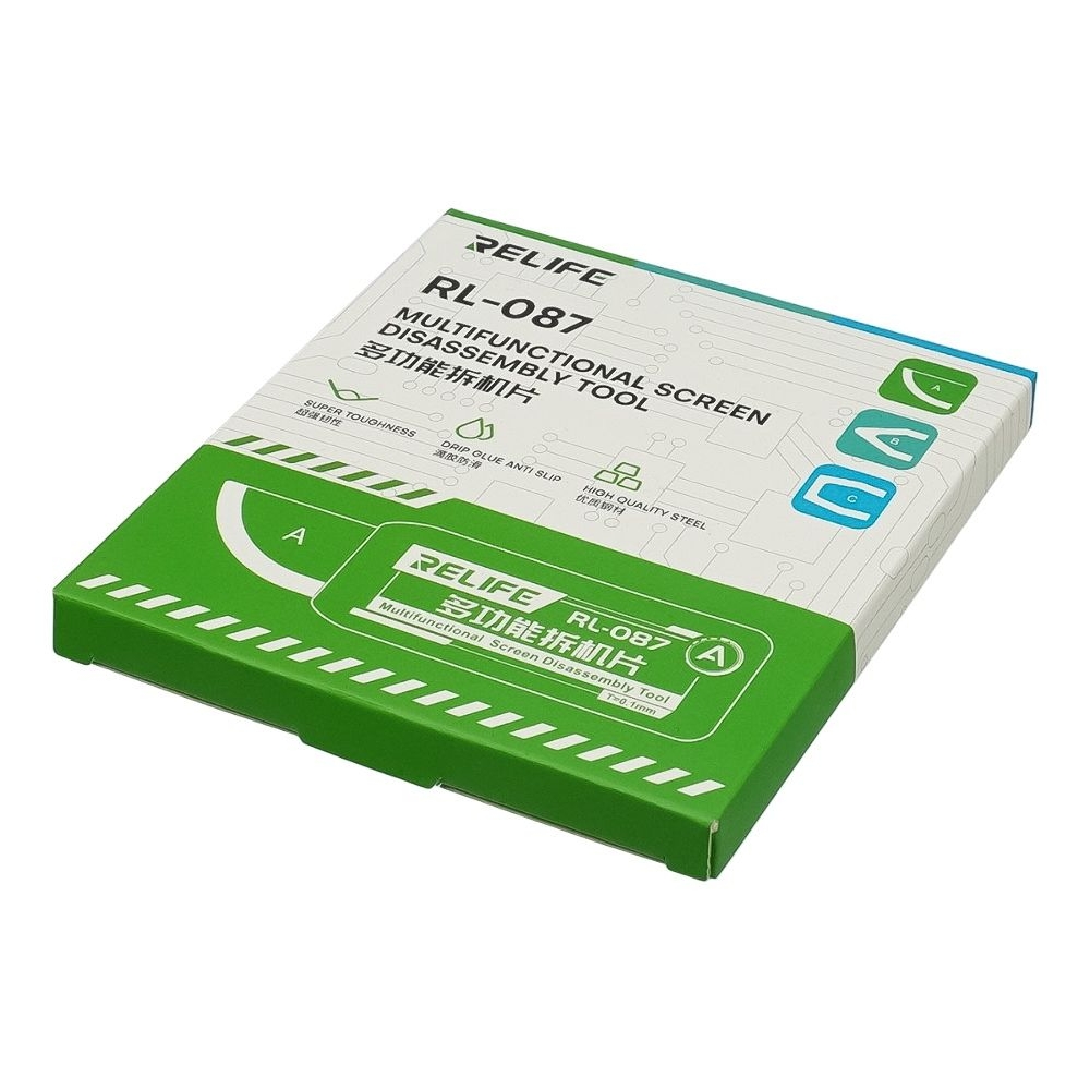 Набор фигурных лопаток Relife RL-087 A/ B/ C для отделения дисплея от рамки, толщина 0.3 мм с тонкими наконечниками (0.1 мм)