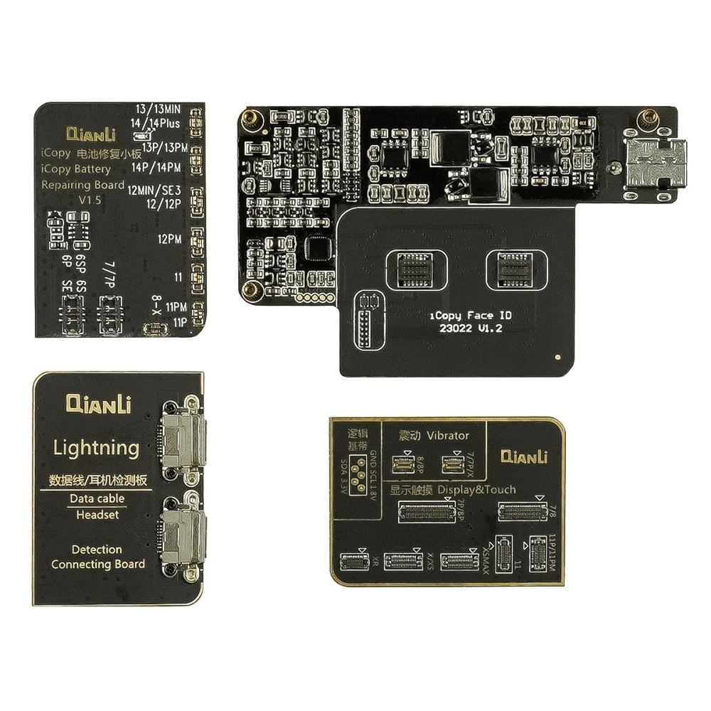 Программатор QianLi iCopy Plus 2.2+ 4in1 для дисплеев iP 7-11 Pro Max, АКБ iP 6 Plus -14 Pro Max, Face ID iP X-14 Pro Ma