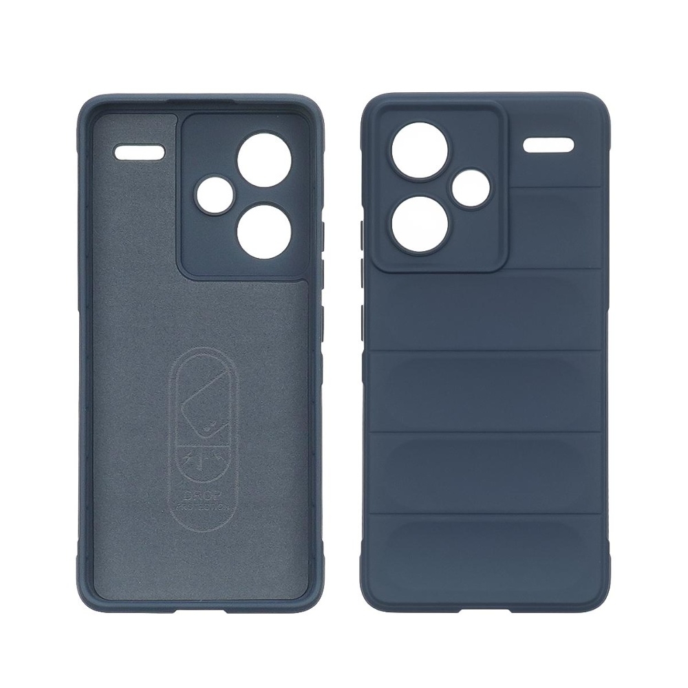 Чехол Shockproof Protective для Xiaomi Redmi Note 13 Pro Plus (5G) темно-синий