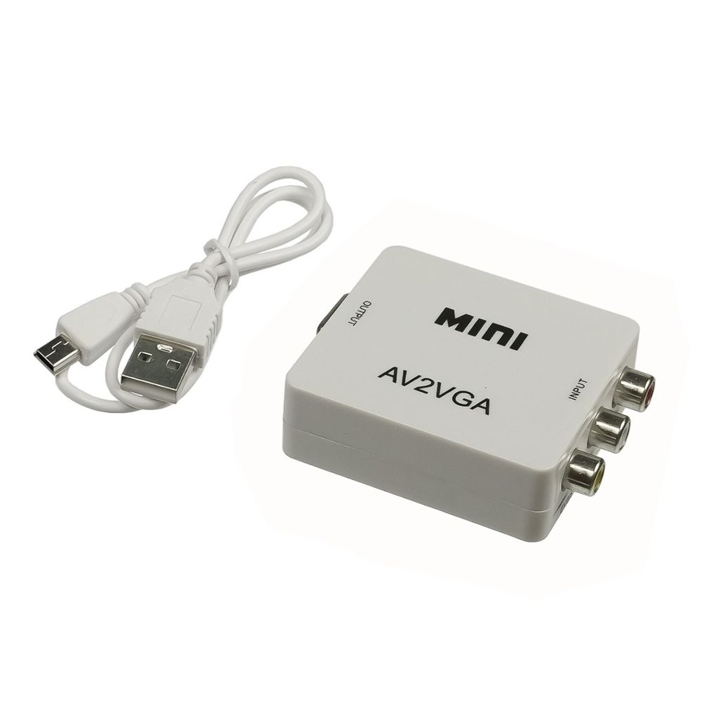 Конвертер AV to VGA white