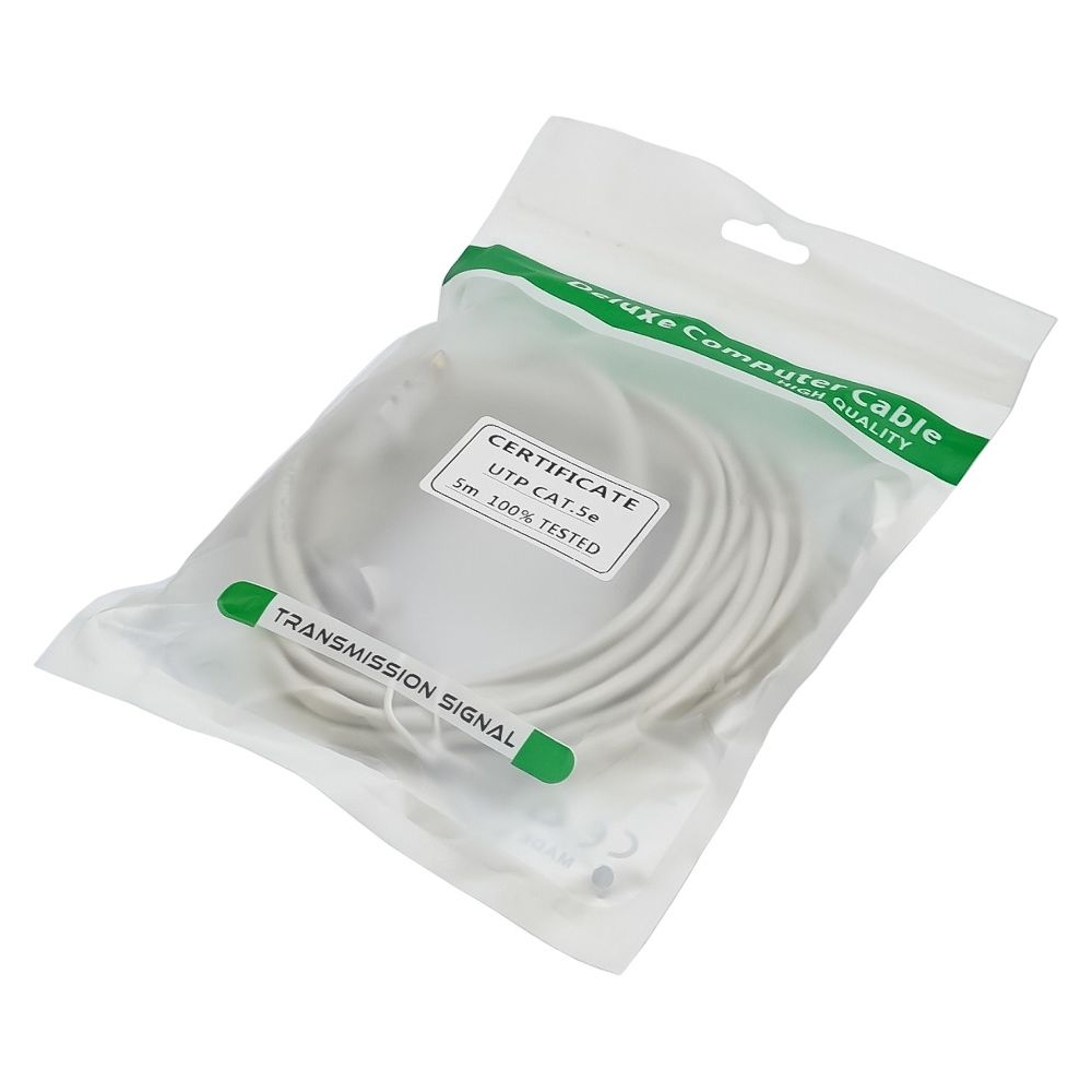 Кабель патч-корд RJ45 5, білий