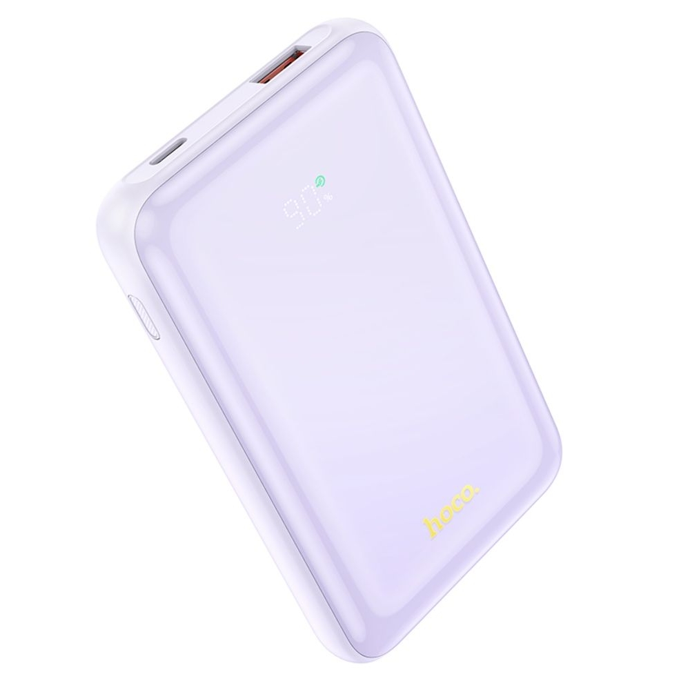 Power bank Hoco Q21, 10000 mAh, 22.5 Вт, Power Delivery (20 Вт) с дисплеем purple