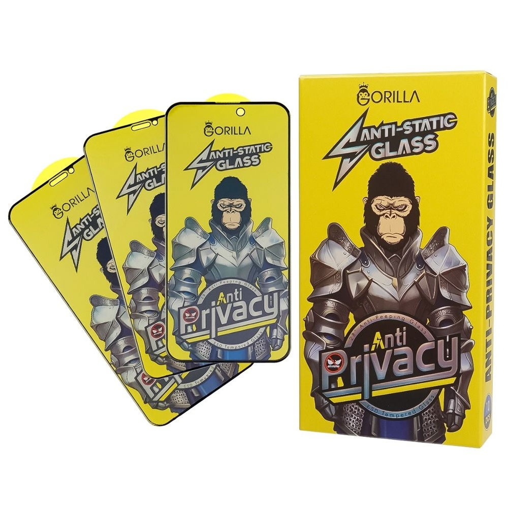 Захисне скло Apple iPhone 12 Pro Max Full Glue Anti-Static Privacy (0.3 мм, чорне) | Закаленное защитное стекло