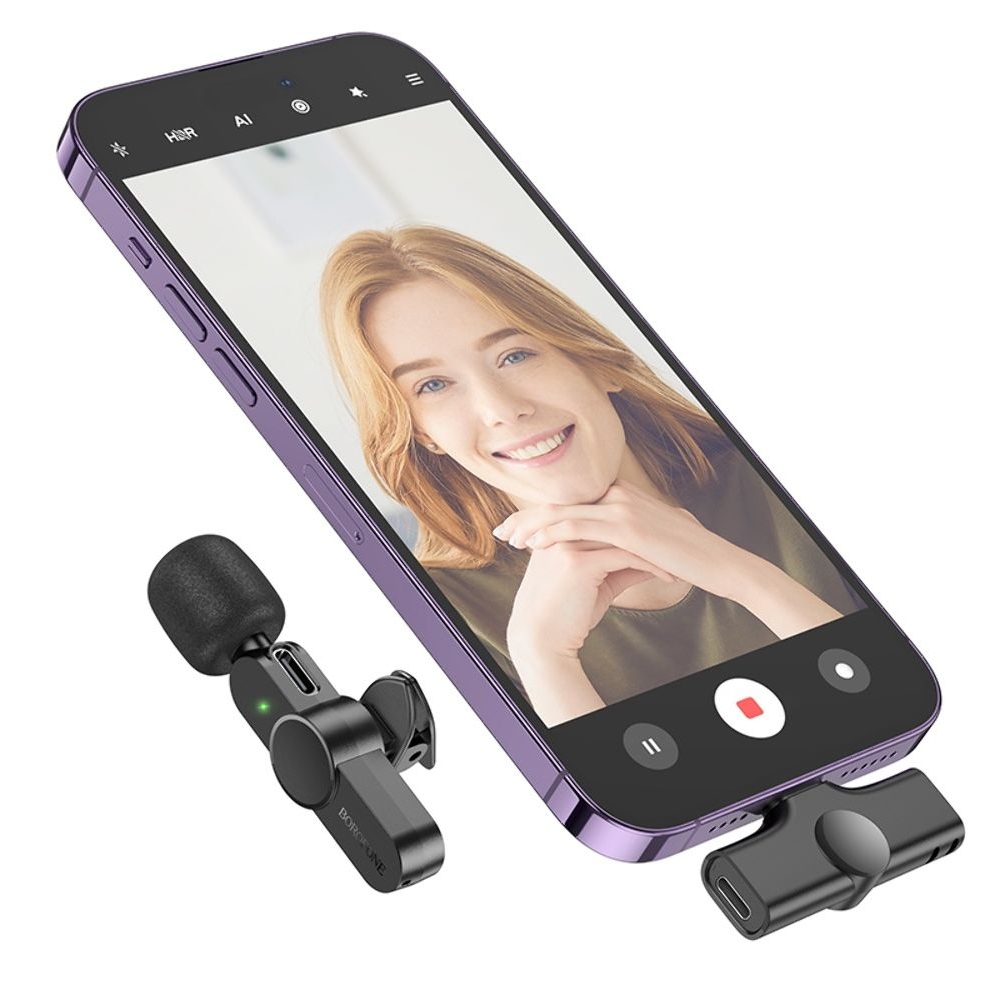 Микрофон Borofone BFK12 Lightnin black