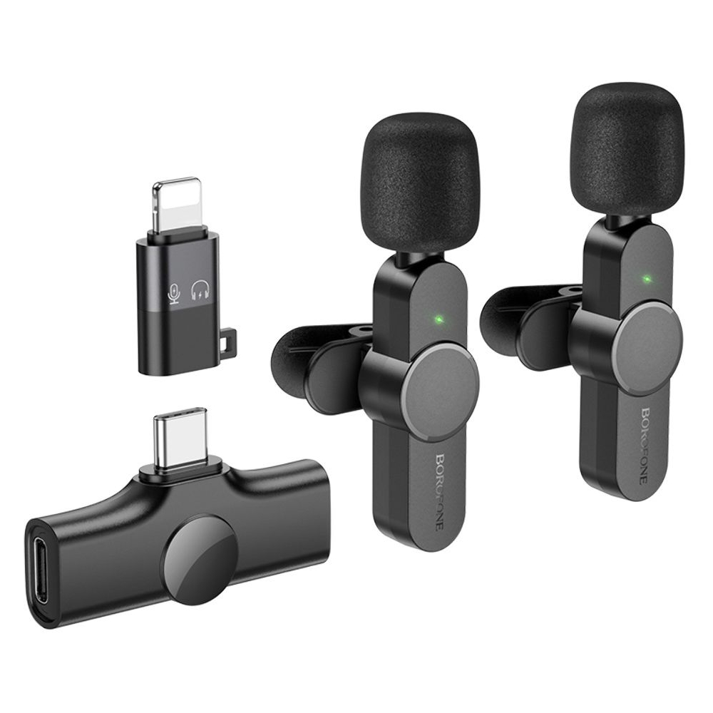 Микрофон Borofone BFK12 Type-C/ Lightning black